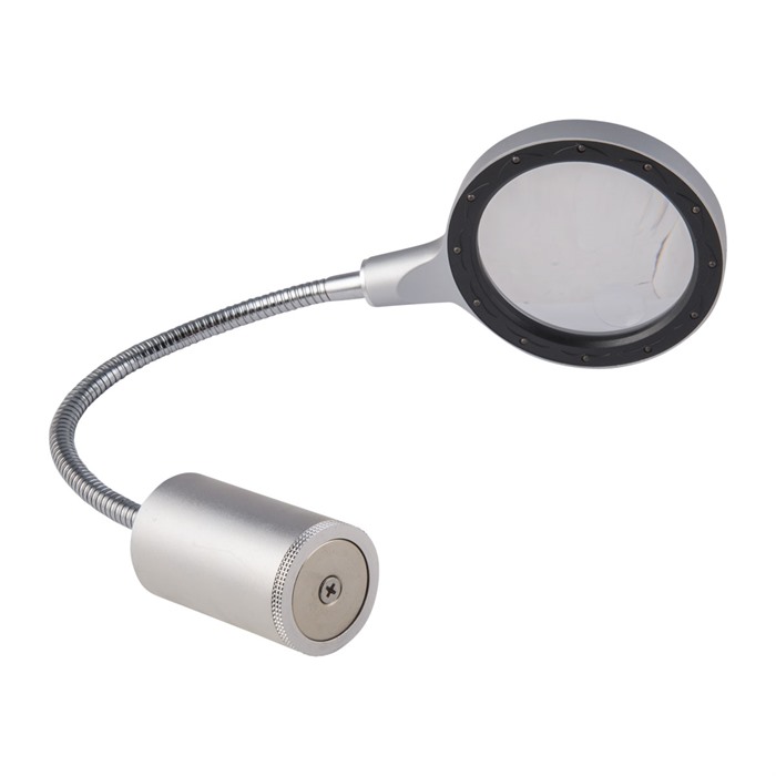 magnetic magnifying glass with light